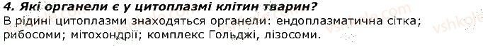 фото задание 4 - запитання - § 2. будова клітин у тварин - вступ