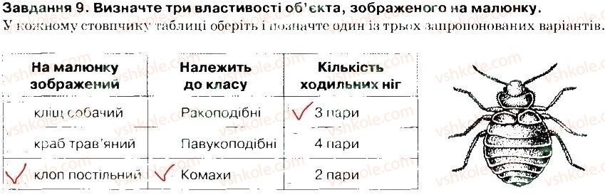 фото задание 9 - варіант 1 - тема 1. різноманітність тварин. безхребетні