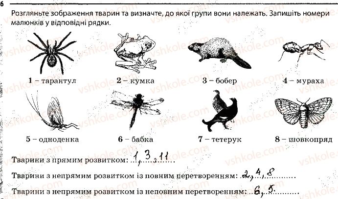 фото задание 6 - 25. розвиток тварин - тема 2. процеси життедіяльності тварин