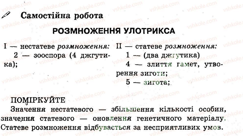 фото задание ср - розмноження улотрикса - самостійні роботи