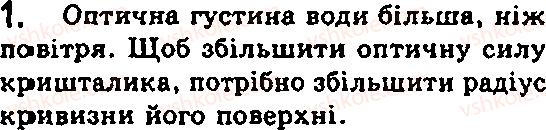фото задание 1 - вправи - § 28. око як оптична система - глава 3. світлові явища