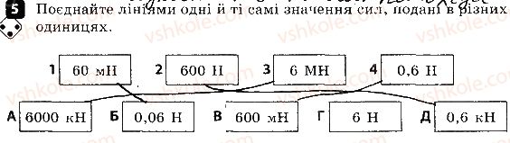 фото задание 5 - варіант 2 - контроль теоретичних знань № 2. взаємодія тіл. сила - контроль теоретичних знань