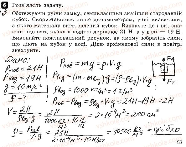 фото задание 6 - варіант 1 - контрольна робота № 4. взаємодія тіл. тиск - контрольні роботи