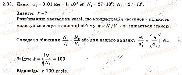 фото задание 33 - 2. будова речовини. молекули. атоми - розділ 1. фізика як природнича наука. методи наукового пізнання