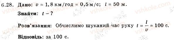 фото задание 28 - 6. рівномірний рух. швидкість руху - розділ 2. механічний рух