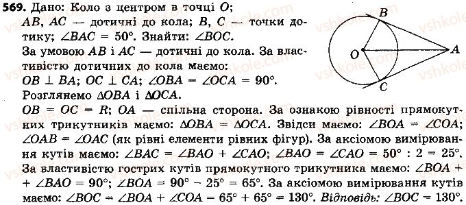фото задание 569 - розділ 3. коло і круг. геометричні побудови