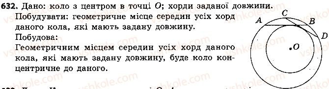 фото задание 632 - розділ 3. коло і круг. геометричні побудови