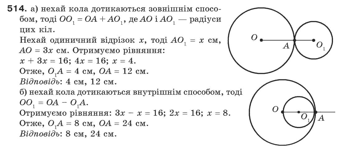фото задание 514 - § 17. коло і круг - розділ 4. коло і круг. геометричні побудови
