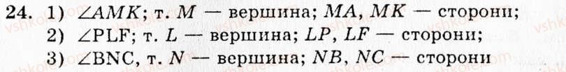 фото задание 24 - § 3. кут. вимірювання кутів. бісектриса кута - розділ 1. найпростіші геометричні фігури та їх властивості
