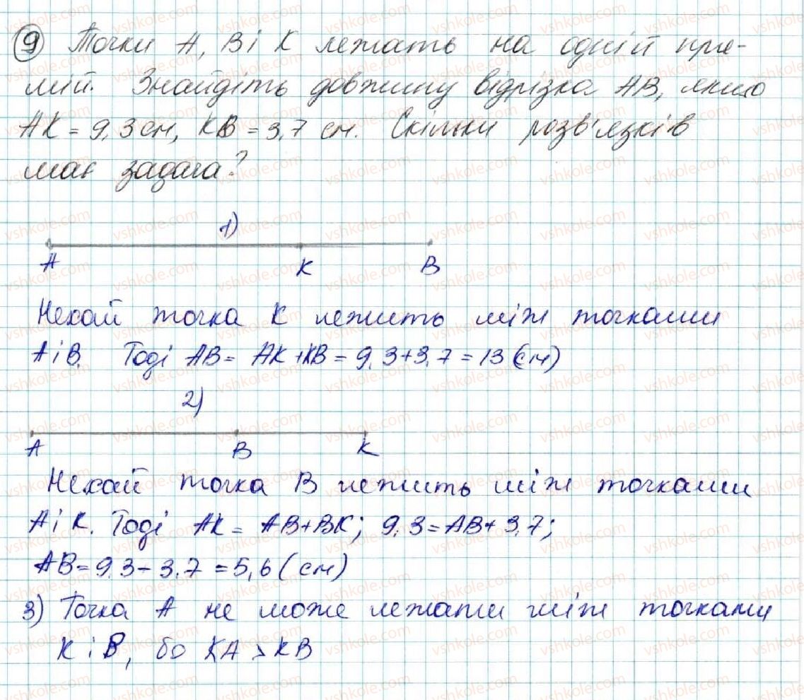 фото задание 9 - завдання для перевірки знань № 1 (§1—§6) - розділ 2. взаємне розміщення прямих на площині