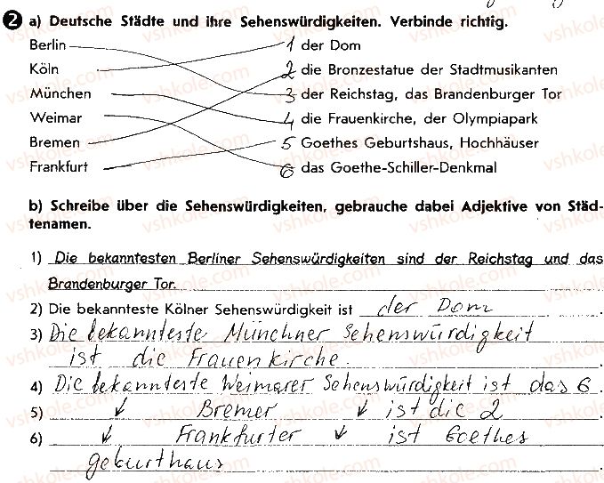 фото задание 2 - stunde 67. deutsche städte - lektion 10. deutschland und die ukraine