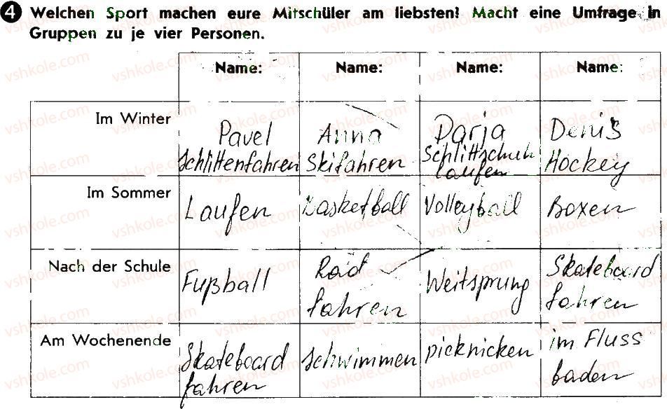 фото задание 4 - stunde 15. was machen wir am liebsten? - lektion 3. sport