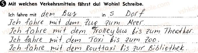 фото задание 5 - stunde 56. verkehr - lektion 8. hier leben wir