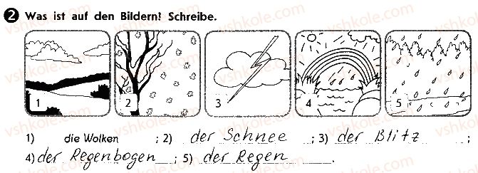 фото задание 2 - stunde 62. wie wird das wetter? - lektion 9. natur und umwelt