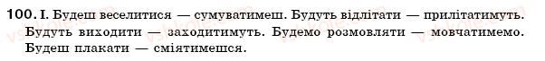 фото задание 100 - § 8. дієвідмінювання дієслів. дієслова 1 та 2 дієвідмін - морфологія. орфографія