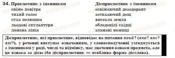 фото задание 34 - § 4. дієприкметник як особлива форма дієслова - морфологія. орфографія. дієприкметник