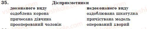 фото задание 35 - § 4. дієприкметник як особлива форма дієслова - морфологія. орфографія. дієприкметник