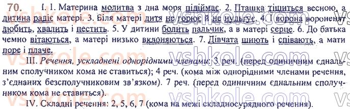 фото задание 70 - 4. дієслово: значення, морфологічні ознаки, синтаксична роль - морфологія. орфографія