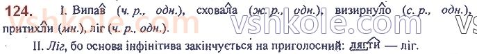 фото задание 124 - 9. минулий час. зміна дієслів у минулому часі - морфологія. орфографія