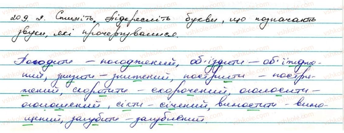 фото задание 209 - § 21. творення пасивних дієприкметників - дієприкметник