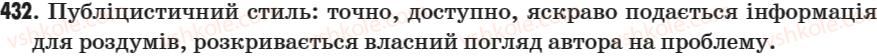 фото задание 432 - § 62. усний твір-роздум дискусійного характеру (публіцистичний стиль) - зв’язна мова (мовлення)