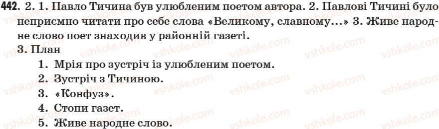 фото задание 442 - § 65. письмовий твір-оповідання за поданим сюжетом - зв’язна мова (мовлення)