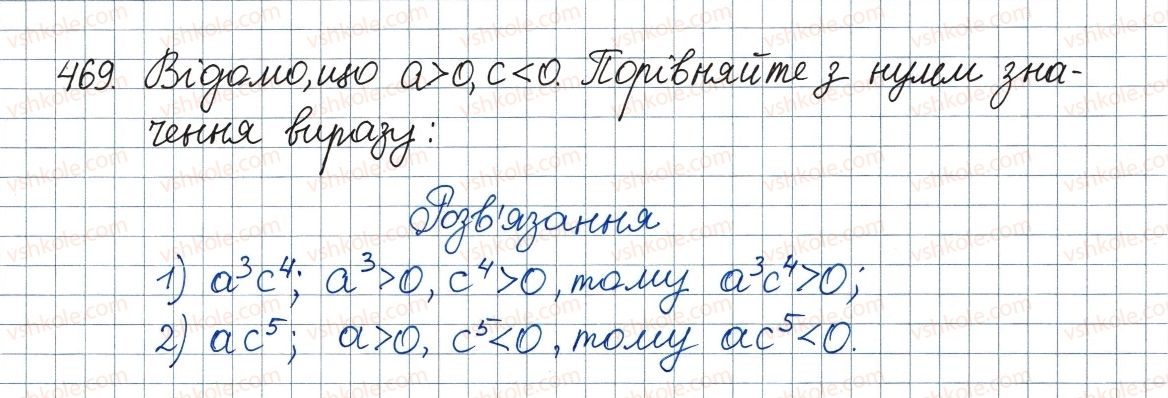 фото задание 469 - 14. числові множини - § 2. квадратні корені. дійсні числа