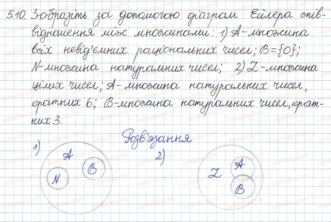 фото задание 10 - 5. підмножина. операції над множинами - § 2. множини та операції над ними