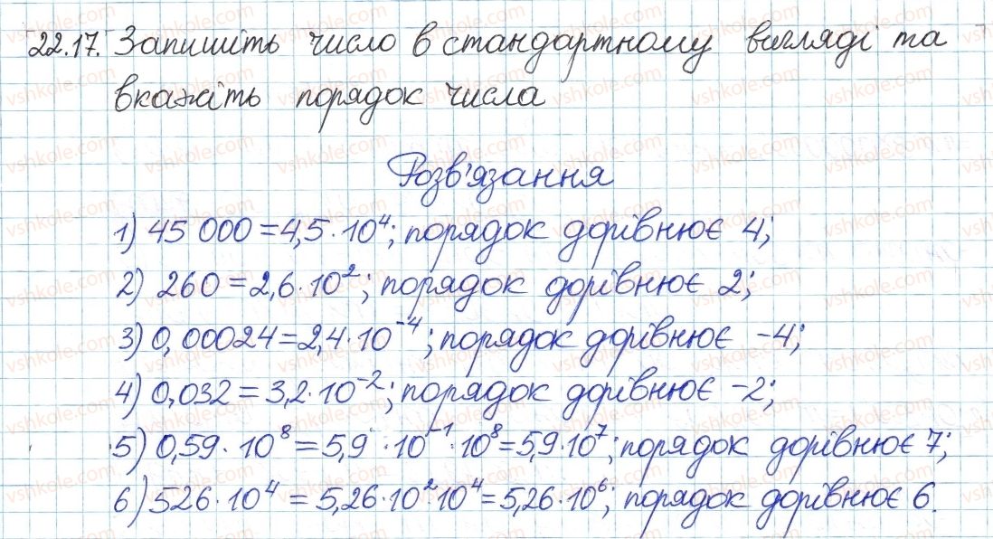 фото задание 17 - 22. степінь із цілими від'ємним показником - § 4. раціональні вирази