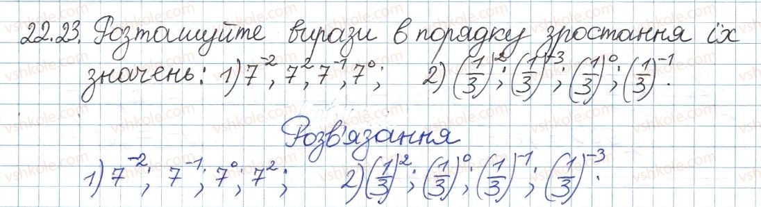фото задание 23 - 22. степінь із цілими від'ємним показником - § 4. раціональні вирази