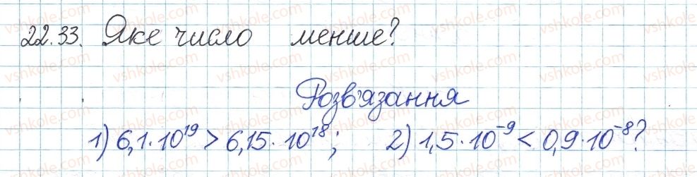 фото задание 33 - 22. степінь із цілими від'ємним показником - § 4. раціональні вирази