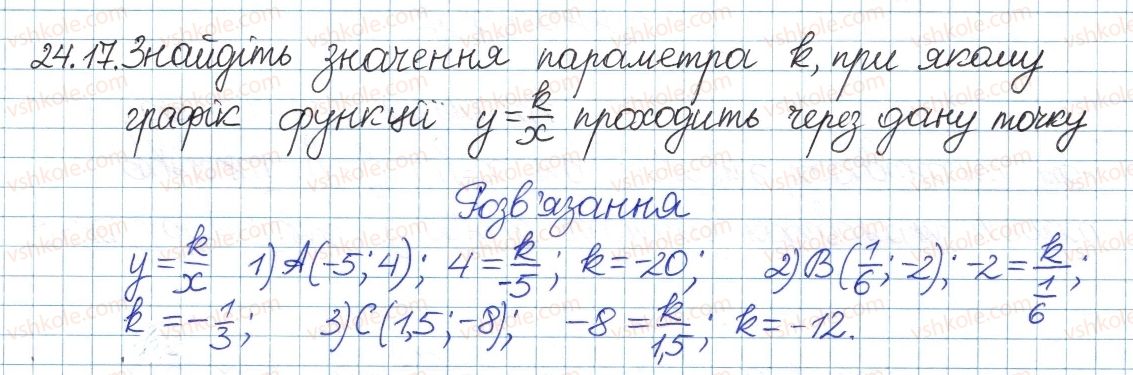 фото задание 17 - 24. функція та їх графік - § 4. раціональні вирази