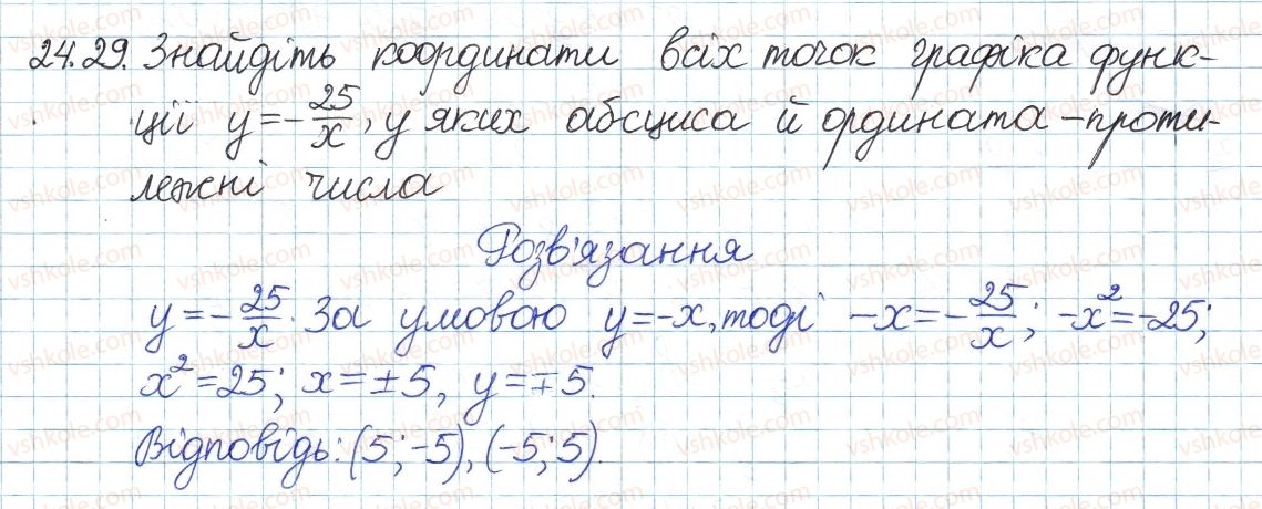 фото задание 29 - 24. функція та їх графік - § 4. раціональні вирази
