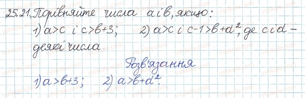 фото задание 21 - 25. числові нерівності та їх властивості - § 5. нерівності