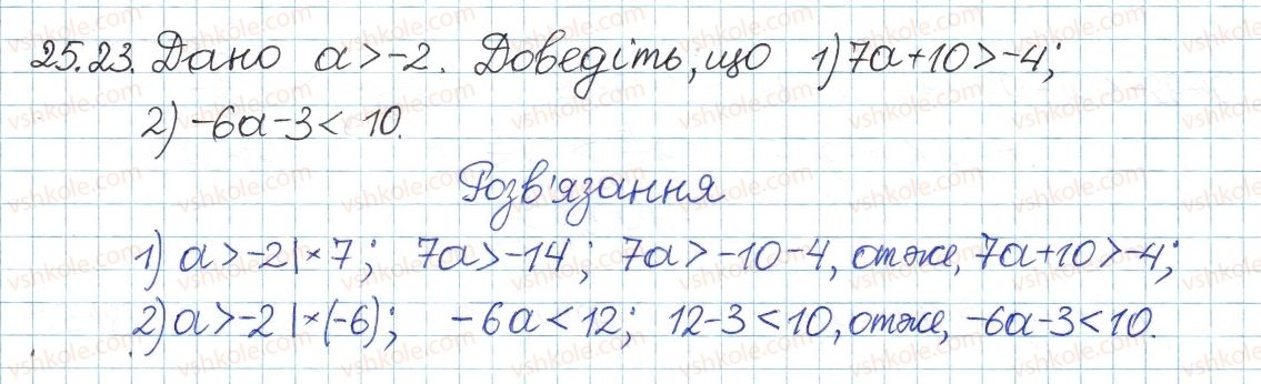 фото задание 23 - 25. числові нерівності та їх властивості - § 5. нерівності