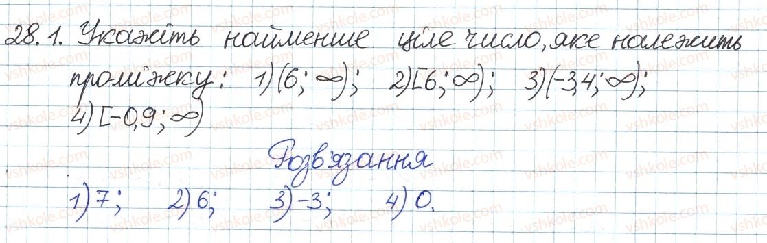 фото задание 1 - 28. розв'язування лінійних нерівностей з однією змінною - § 5. нерівності