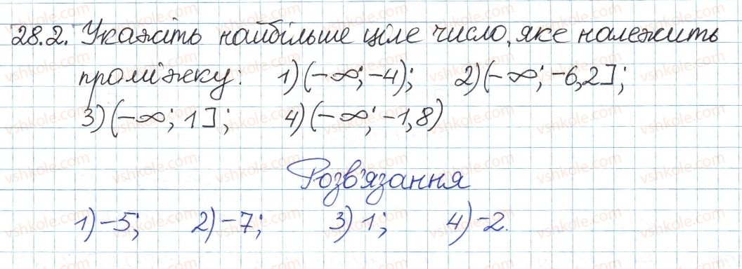 фото задание 2 - 28. розв'язування лінійних нерівностей з однією змінною - § 5. нерівності