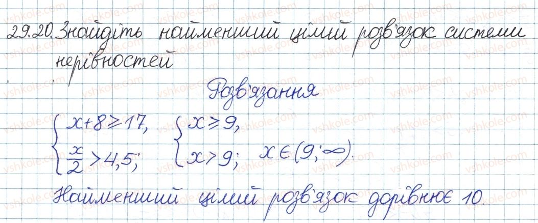 фото задание 20 - 29. системи та сукупності лінійних нерівностей - § 5. нерівності