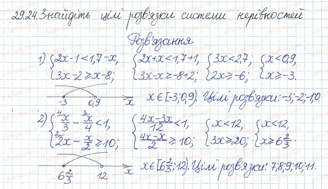 фото задание 24 - 29. системи та сукупності лінійних нерівностей - § 5. нерівності