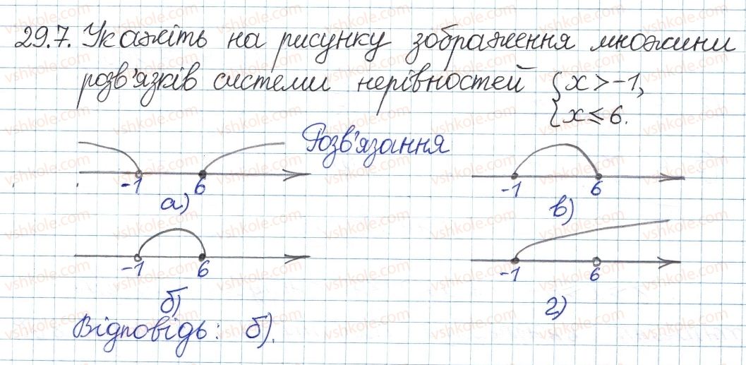 фото задание 7 - 29. системи та сукупності лінійних нерівностей - § 5. нерівності