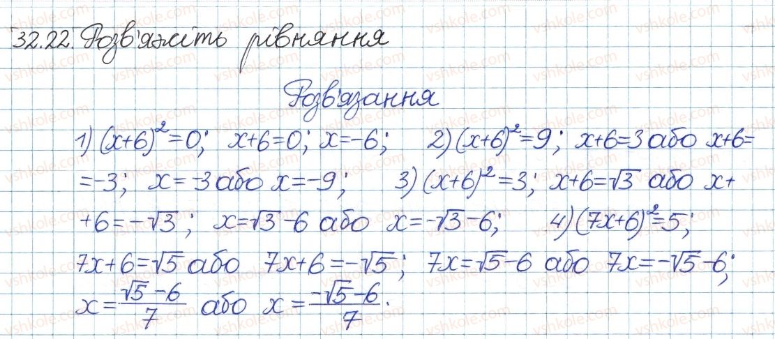 фото задание 22 - 32. квадратні корені - § 6. квадратні корені. дійсні числа
