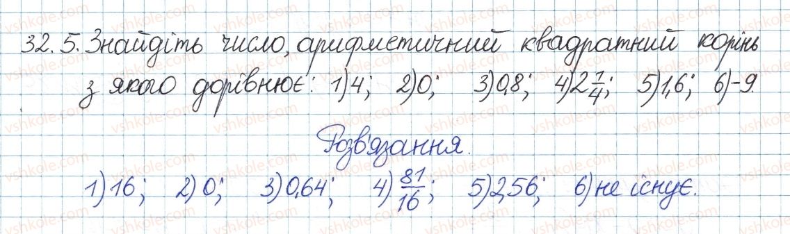 фото задание 5 - 32. квадратні корені - § 6. квадратні корені. дійсні числа