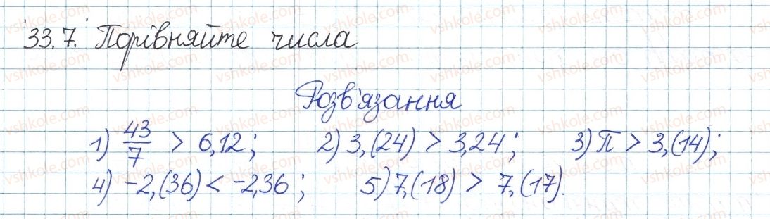 фото задание 7 - 33. множина дійсних чисел - § 6. квадратні корені. дійсні числа