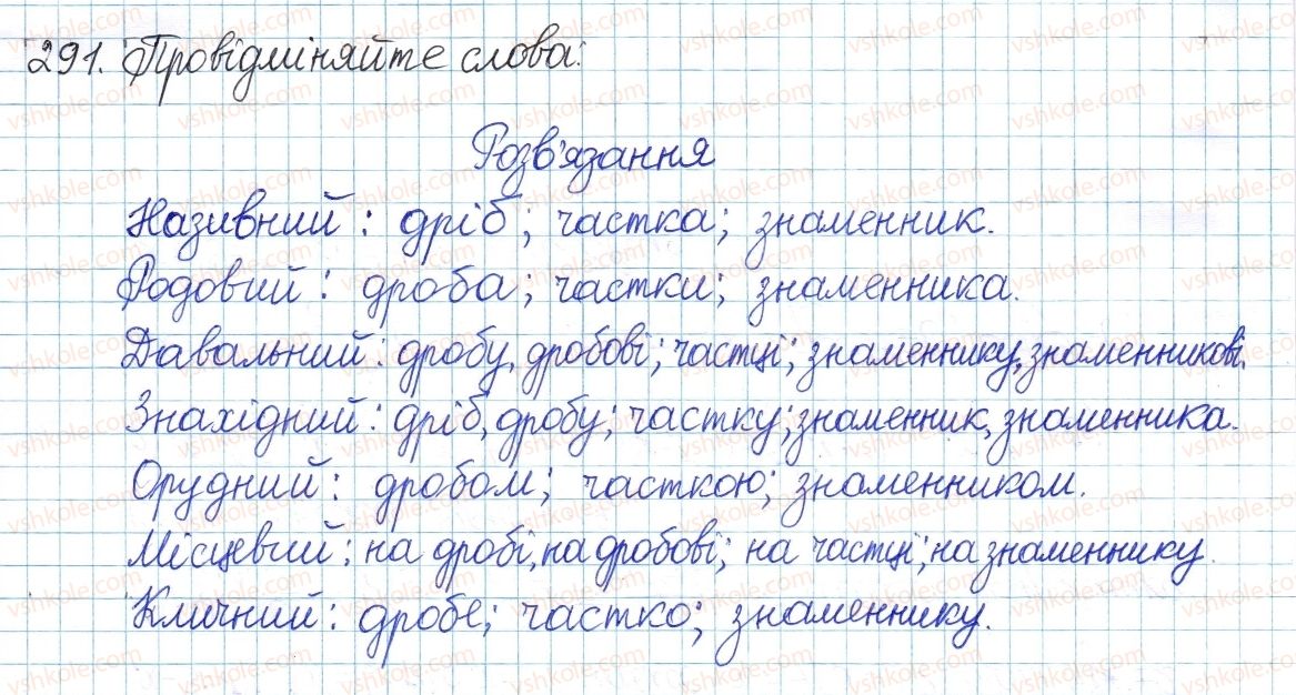 фото задание 291 - § 6. множення дробів - розділ 1. раціональні вирази