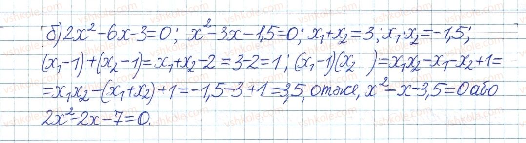 фото задание 1024 - § 21. теорема віета - розділ 3. квадратні рівняння