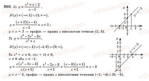 фото задание 860 - § 24. квадратний тричлен, його корені. розкладання квадратного тричлена на лінійні множники (уроки 56-58) - розділ 3. квадратні рівняння