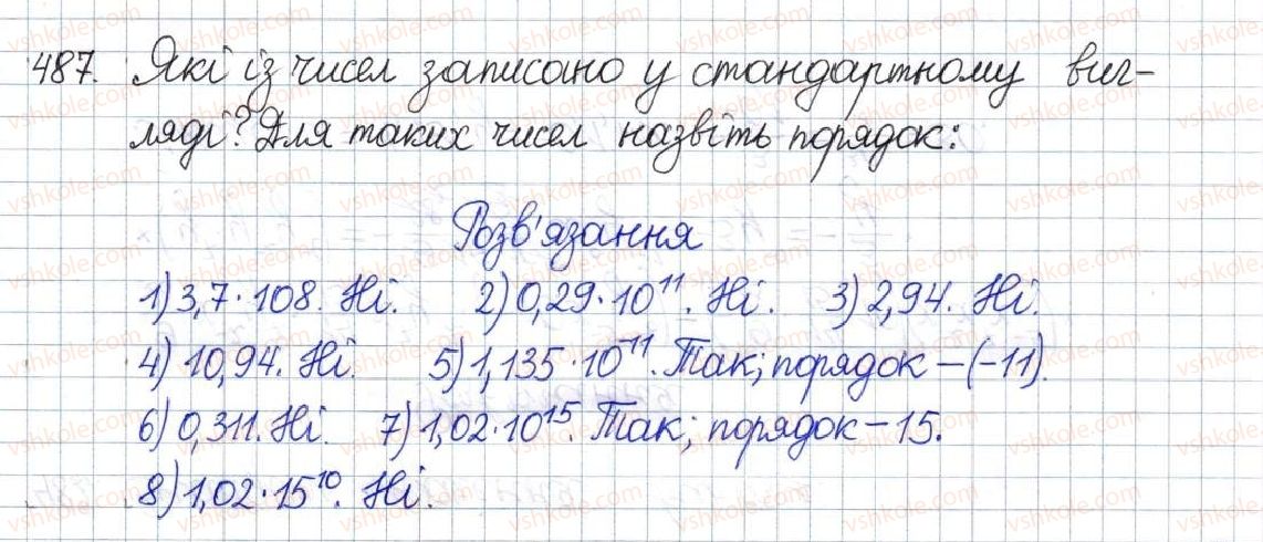 фото задание 487 - вправи для повторення розділу 1 - розділ 1. раціональні вирази