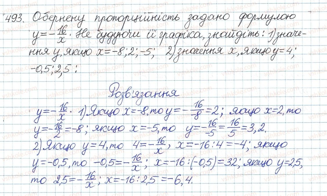 фото задание 493 - вправи для повторення розділу 1 - розділ 1. раціональні вирази