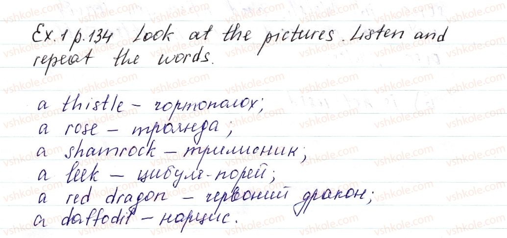 фото задание ex1p134 - unit 5. countries, people, lifestyle: the uk and ukraine
