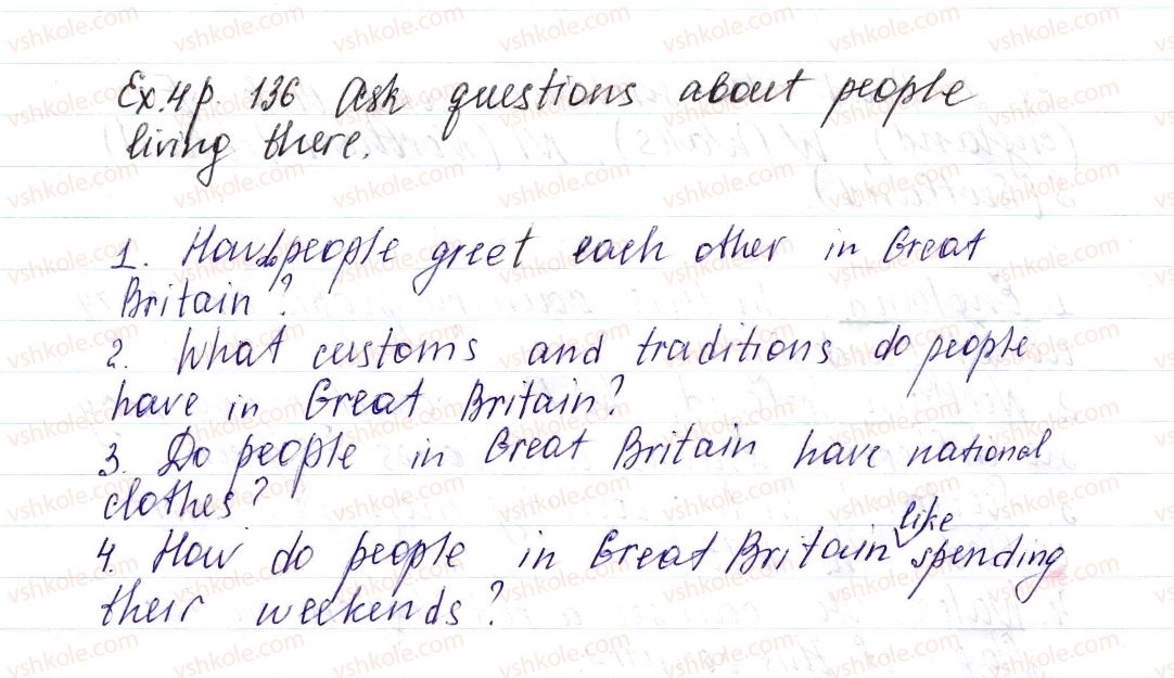 фото задание ex4p136 - unit 5. countries, people, lifestyle: the uk and ukraine
